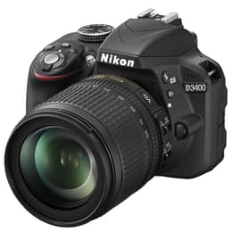 Yksisilmäinen peiliheijastuskamera D3400 - Musta + Nikon Nikkor AF-S DX 18-105 mm f/3.5-5.6G ED VR f/3.5-5.6