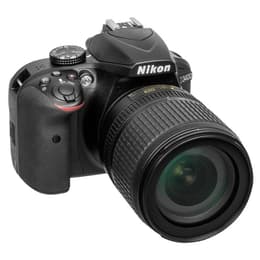 Yksisilmäinen peiliheijastuskamera D3400 - Musta + Nikon Nikkor AF-S DX 18-105 mm f/3.5-5.6G ED VR f/3.5-5.6