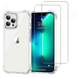 Kuori iPhone 13 Pro ja 2 suojakalvo - TPU - Läpinäkyvä