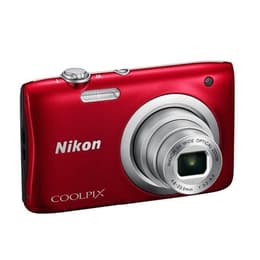 Kompaktikamera Coolpix A100 - Punainen + Nikon Nikon Nikkor Wide Optical Zoom 4,6-23mm f/3.2-6.5 f/3.2-6.5