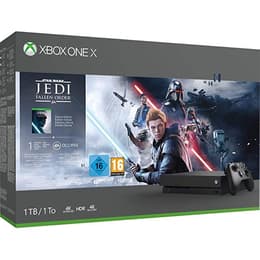 Xbox One X 1000GB - Musta + Star Wars: Jedi Fallen Order