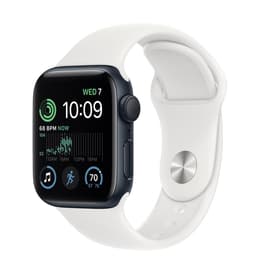 Apple Watch (Series SE) 2020 GPS 44 mm - Alumiini Harmaa - Sport loop Wit