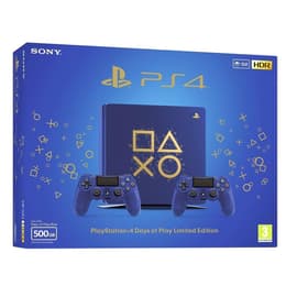 PlayStation 4 Slim 500GB - Sininen - Rajoitettu erä Days of Play Blue