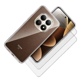 Kuori Redmi Note 15 Pro Plus ja 2 suojakalvo - TPU - Läpinäkyvä