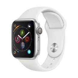 Apple Watch (Series 4) 2018 GPS + Cellular 40 mm - Alumiini Alumiini - Sport loop Wit