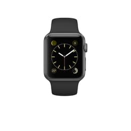 Apple Watch (Series 1) 2016 GPS 38 mm - Alumiini Tähtiharmaa - Sport loop Musta