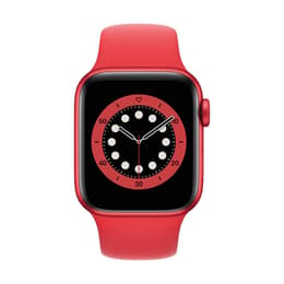 Apple Watch (Series 6) 2020 GPS + Cellular 40 mm - Alumiini Punainen - Sport loop Punainen