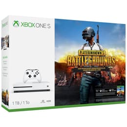 Xbox One S 1000GB - Valkoinen + Player Unknown's Battlegrounds