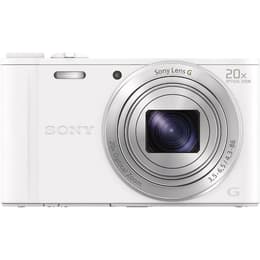 Kompaktikamera WX-350 - Valkoinen + Sony 20x Optical zoom Lens G f/3.5-6.5