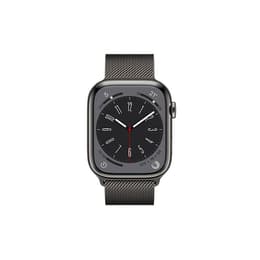 Apple Watch () 2023 GPS + Cellular 45 mm - Ruostumaton teräs Harmaa - Milanese loop Harmaa