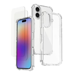 Kuori iPhone 17 ja 2 suojakalvo - TPU - Läpinäkyvä