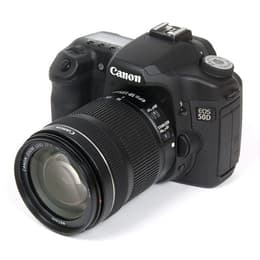 Yksisilmäinen peiliheijastus - Canon EOS 50D Musta + Objektiivin Canon EF-S 18-55mm f/4-5.6 IS II