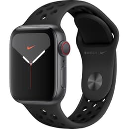 Apple Watch (Series 5) 2019 GPS + Cellular 40 mm - Alumiini Tähtiharmaa - Sport Nike Antrasiitti / Musta