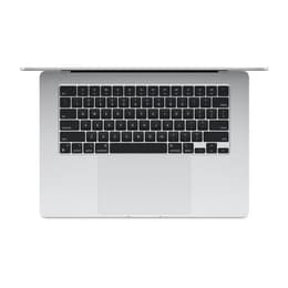 MacBook Air 15" (2023) - Applen M2 ‑siru jossa on 8-ytiminen prosessori ja 10-ytiminen näytönohjain - 8GB RAM - SSD 256GB - QWERTY - Englanti