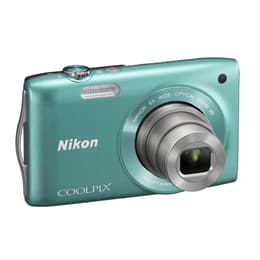 Kompaktikamera S3300 - Vihreä + Nikon Nikkor 6x Wide Optical Zoom 26-156mm f/3.5–6.5 f/3.5–6.5