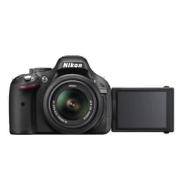 Yksisilmäinen peiliheijastus - Nikon D5200 Musta + Objektiivin Nikon AF-S DX Nikkor18-55mm f/3.5-5.6G ED II + AF-S DX VR 55-200 mm f/4-5.6 G IF ED
