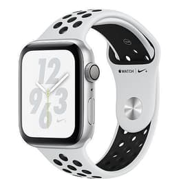 Apple Watch (Series 4) 2018 GPS 40 mm - Alumiini Hopea - Sport Nike Puhdas platina / Musta