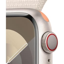 Apple Watch Series 9 (2023) GPS 41 mm - Alumiini Tähtivalkea - Sport loop Tähtivalkea