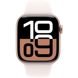 Apple Watch Series 10 (2024) GPS 46 mm - Alumiini Ruusu­­kulta - Sport band