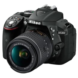 Yksisilmäinen peiliheijastus - Nikon D5300 Musta + Objektiivin Nikon AF-P DX Nikkor 18-55mm f/3.5-5.6G VR
