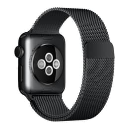 Apple Watch (Series 5) 2019 GPS + Cellular 44 mm - Alumiini Tähtiharmaa - Milanese loop Musta