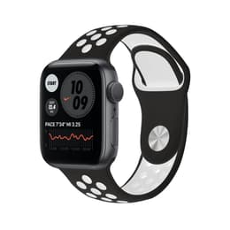 Apple Watch Series 6 (2020) GPS 44 mm - Alumiini Tähtiharmaa - Nike Sport band Musta/Valkoinen