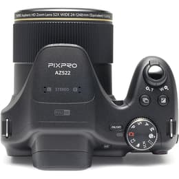 Hybridikamera PixPro AZ525 - Musta + Kodak PixPro Aspheric HD Zoom Lens 52x Wide 24-1248mm f/2.8-5.6 f/2.8-5.6