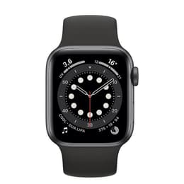 Apple Watch (Series 6) 2020 GPS 40 mm - Alumiini Tähtiharmaa - Sport loop Musta