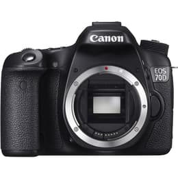 Yksisilmäinen Peiliheijastuskamera Canon EOS 70D Musta + Objektiivi Canon EF-S 55-250 mm f/4-5.6 IS
