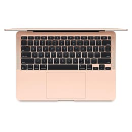 MacBook Air 13" (2020) - Applen M1 ‑siru jossa on 8-ytiminen prosessori ja 7-ytiminen näytönohjain - 8GB RAM - SSD 256GB - QWERTY - Englanti