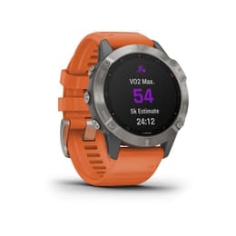 Kellot Garmin Cardio GPS Fenix 6 Saphire Titane - Harmaa
