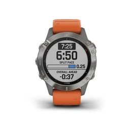Kellot Garmin Cardio GPS Fenix 6 Saphire Titane - Harmaa