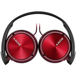Sony MDR-ZX310R Kuulokkeet johdollinen mikrofonilla - Musta/Punainen