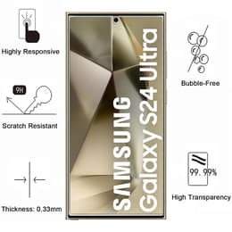 Kuori Samsung Galaxy S24 ULTRA ja 2 suojakalvo - TPU - Läpinäkyvä