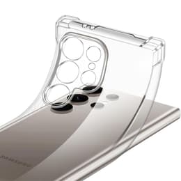 Kuori Samsung Galaxy S24 ULTRA ja 2 suojakalvo - TPU - Läpinäkyvä
