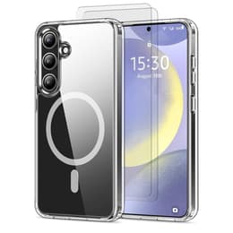 Kuori Galaxy S24 ja 2 suojakalvo - TPU - Läpinäkyvä