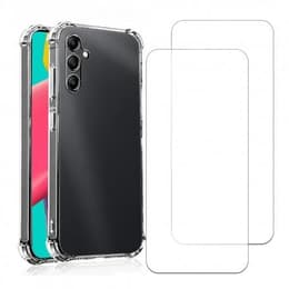 Kuori Galaxy A14 ja 2 suojakalvo - TPU - Läpinäkyvä