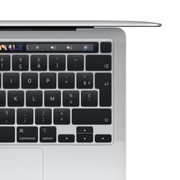 MacBook Pro 13" (2020) - Applen M1 ‑siru jossa on 8-ytiminen prosessori ja 8-ytiminen näytönohjain - 8GB RAM - SSD 256GB - QWERTY - Italia