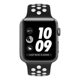Apple Watch (Series 2) 2016 GPS 42 mm - Alumiini Tähtiharmaa - Sport Nike Musta/Wit