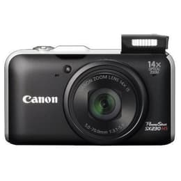 Kompaktikamera PowerShot SX230 HS - Musta + Canon Zoom Lens 14x IS f/3.1-5.9