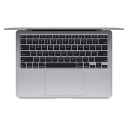 MacBook Air 13" (2020) - Applen M1 ‑siru jossa on 8-ytiminen prosessori ja 8-ytiminen näytönohjain - 16GB RAM - SSD 512GB - QWERTY - Englanti