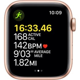 Apple Watch Series SE 1 (2020) GPS 44 mm - Alumiini Kulta- Sport band Tähtivalkea