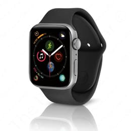 Apple Watch (Series 4) 2018 GPS 40 mm - Alumiini Hopea - Sport loop Musta