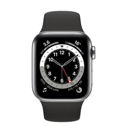 Apple Watch Series 4 (2018) GPS 40 mm - Alumiini Hopea - Sport band Musta