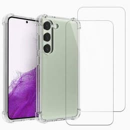 Kuori Galaxy S23 FE ja 2 suojakalvo - TPU - Läpinäkyvä