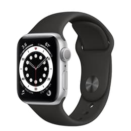 Apple Watch (Series 6) 2020 GPS + Cellular 40 mm - Alumiini Hopea - Sport loop Musta