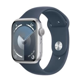 Apple Watch () 2023 GPS 45 mm - Alumiini Harmaa - Sport band Sininen