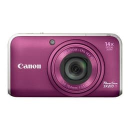 Kompaktikamera PowerShot SX210 IS - Violetti/Harmaa + Canon Canon Zoom Lens 28-392 mm f/3.1-5.9 f/3.1-5.9