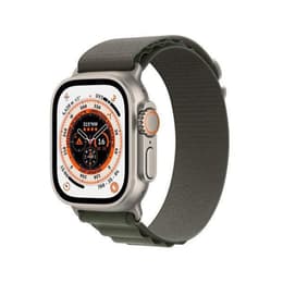Apple Watch (Ultra) 2022 GPS + Cellular 49 mm - Titaani Harmaa - Sport band Musta