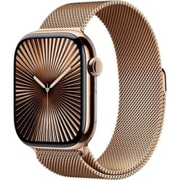 Apple Watch Series 10 (2024) GPS + Cellular 42 mm - Titaani Kulta - Milanese loop Kulta